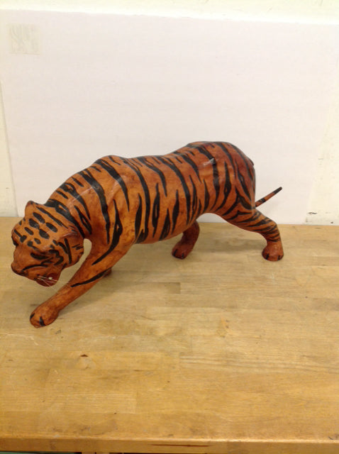 27" Leather Like Painted Tiger