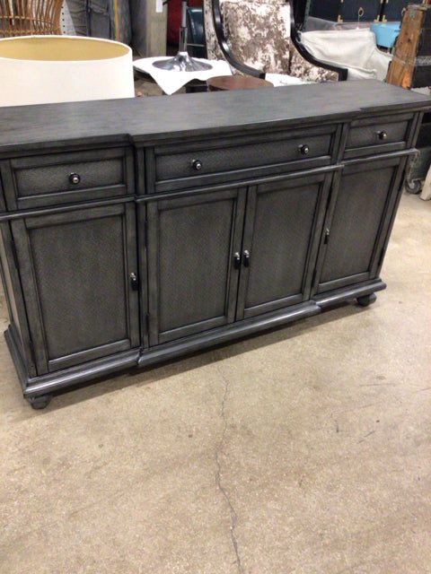Coast To Coast Imports Three Drawer/4 Door Grey Buffet