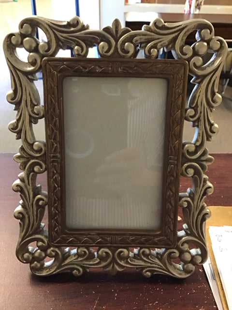 5"x7" Ornate Gold Silver Photo Frame