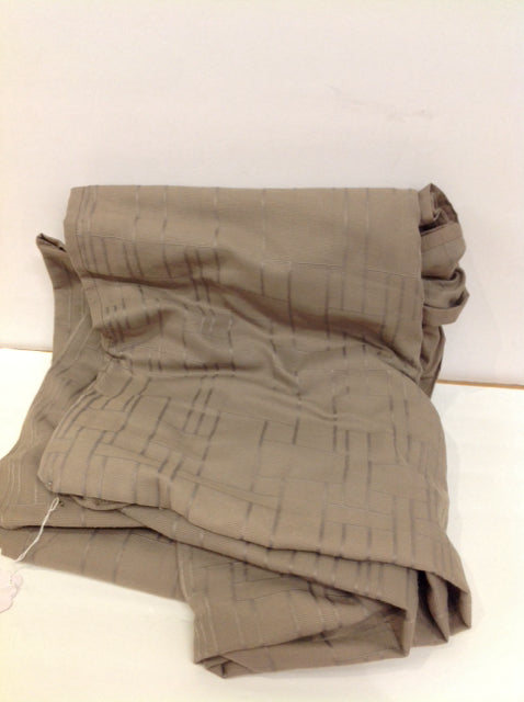 King Taupe Embossed Geometric Duvet