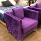 Purple Tufted Velvet Chair