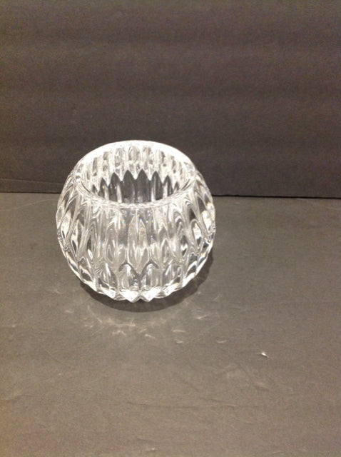 5" Cut Crystal Candle Holder