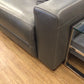 AS-IS Macys Grey Leather 6 PC Power Reclining Sectional(Scratch In Leather)
