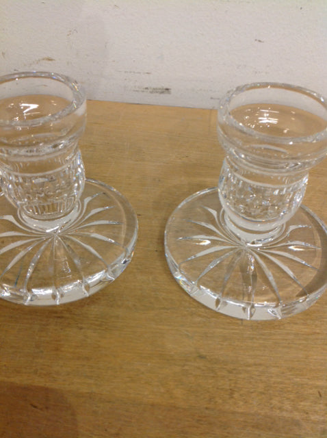 Candle Holders - 4" Pair Of Waterford