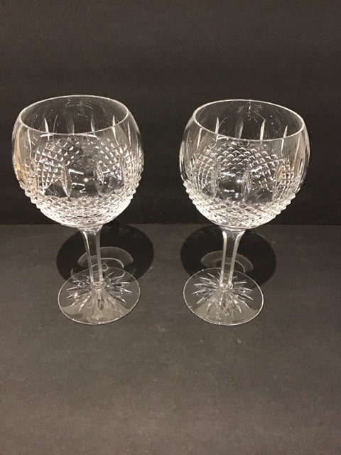 Set/2 Waterford Glenmede Balloon Wine Glasses