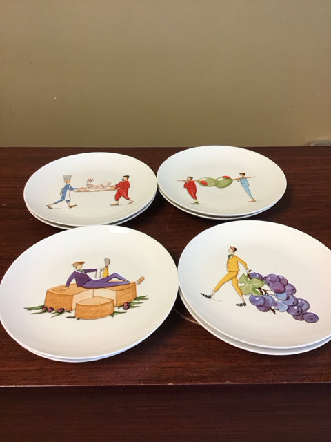 Set Of 8 Cider House Appetizer Plates