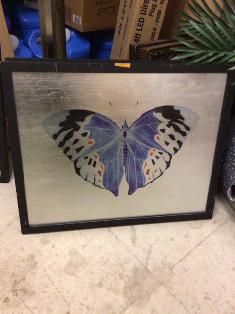 19 3/4" X 15 3/4" Uttermost Black Framed Butterfly Wall Decor