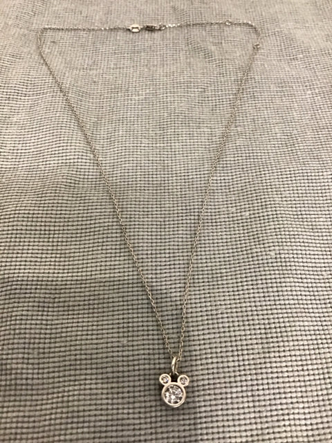 "Mickey" Silver Necklace
