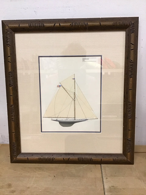 17x19 Framed "Defender" CJ Howard Roger