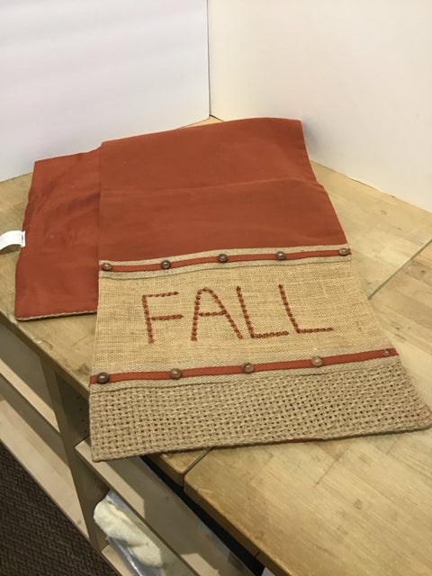 Fall Burlap Table Runner