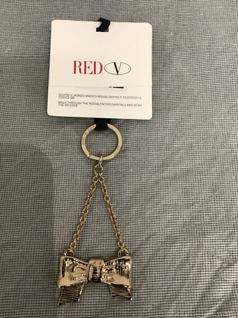 Valemtino Gold Bow Key Ring