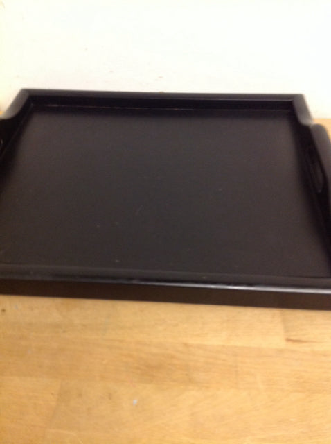 Tray- 17" Black Wood