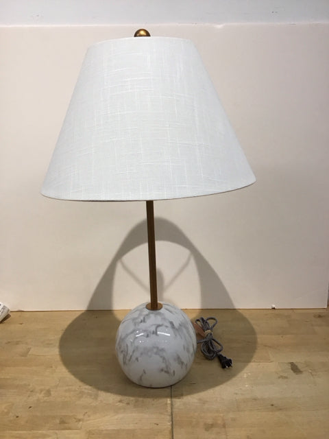 Jonathan Y Faux Marble Ball Lamp
