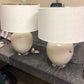 Pair Of City Furniture Arcadia Light Beige Table Lamps W/Shades