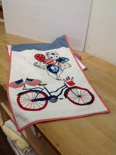 July 4th Red/White/Blue Table Runner