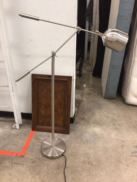 Brushed Steel Floor Lamp