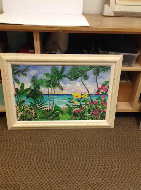 28x39 Framed "Summer Blooms" Eileen Seitz S/N