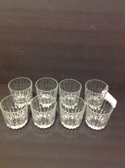 8 Mikasa Style Double Old Fashsion Glasses