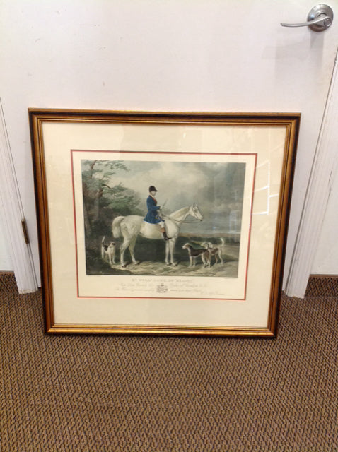 28x30 Framed Mr Will on "Bertha the Horse" Print