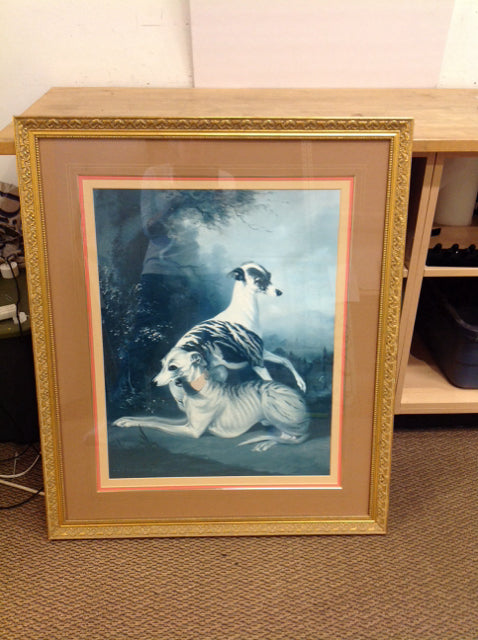 33x39 Framed Dogs Print