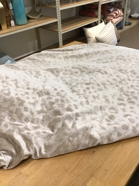 KING DKNY Velour Animal Print Comforter