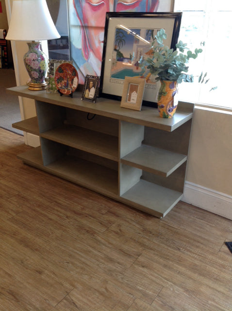 Grey Wood Console