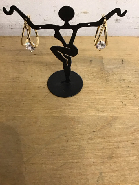 Dior Like Floating Diamond Goldone Earrings