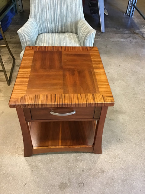 Somerton Zebrawood End Table