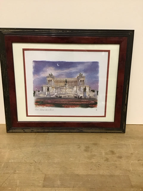 17x14 Framed Roma "Altare Deila Patria" Print