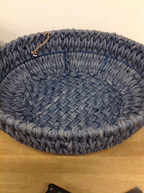 Basket- 18" Moderno Blue Fabric