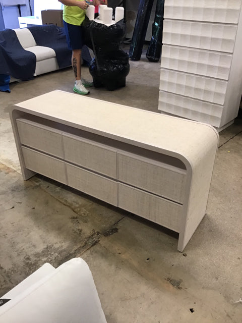 C&B Rica Grasscloth 6-Drawer Dresser