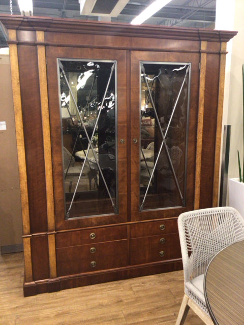 73"W Ã— 18"D Ã— 83"H Henredon Two Pc China Cabinet