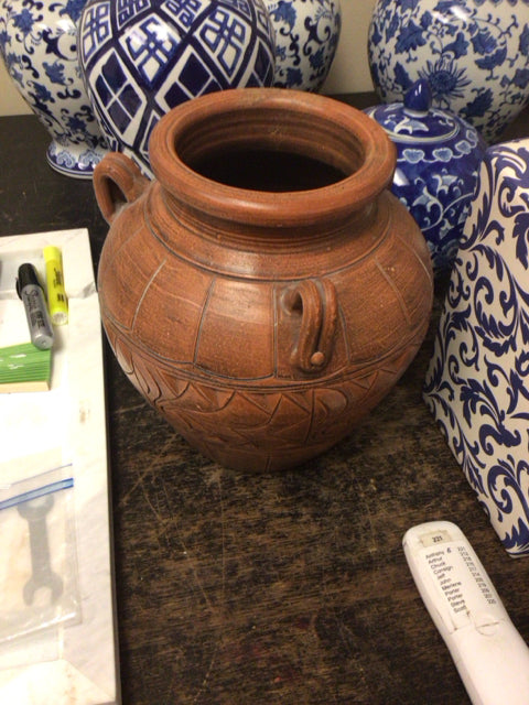 10 1/4" Round Ceramic Urn