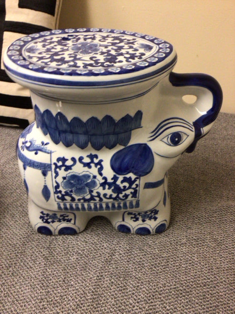 Blue & White Porcelain Elephant