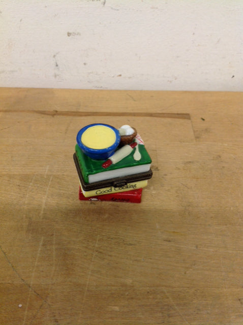 Stack of Cookbooks Trinket Box
