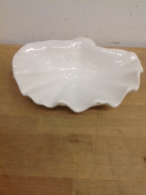 Bowl- 10" White Ceramic Shell