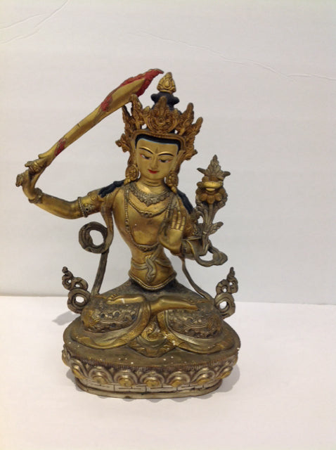 12" Bronze Tibetan Buddha