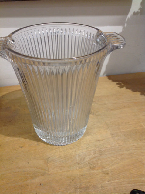 9" Cut Glass Ice Bucket