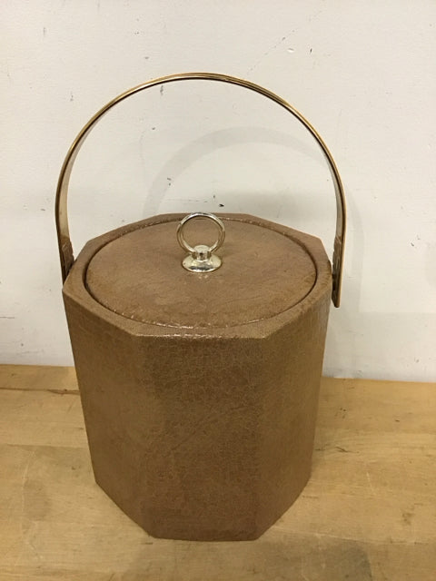 8" Leather Like Croc Ice Bucket