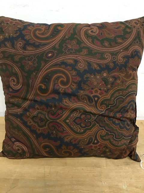 18" Paisley Print Pillow