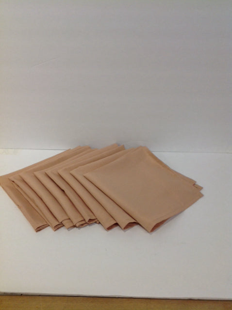 Set/8 Tan Dinner Napkins