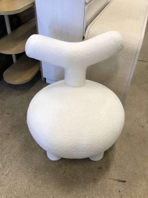 Y Style White Boucle Chair