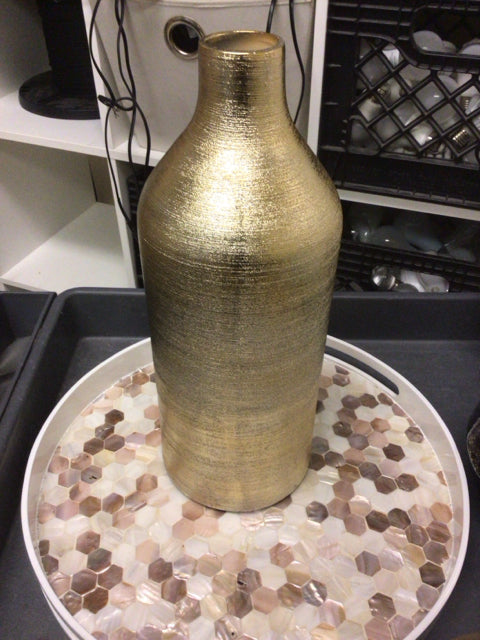 Gold Brushed Vase