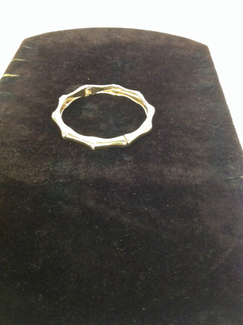 Gold w/Rhinestones Bangle Bracelets