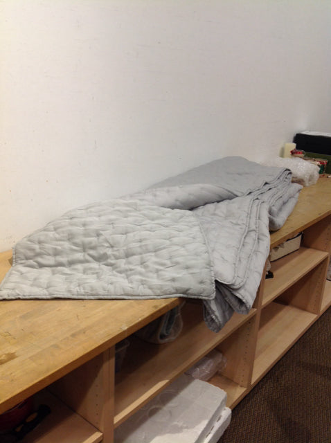 Pottery Barn Grey King Comforter w/1 Sham