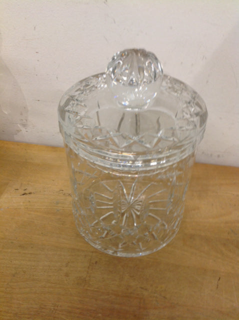 6" Cut Crystal Bisquit Jar