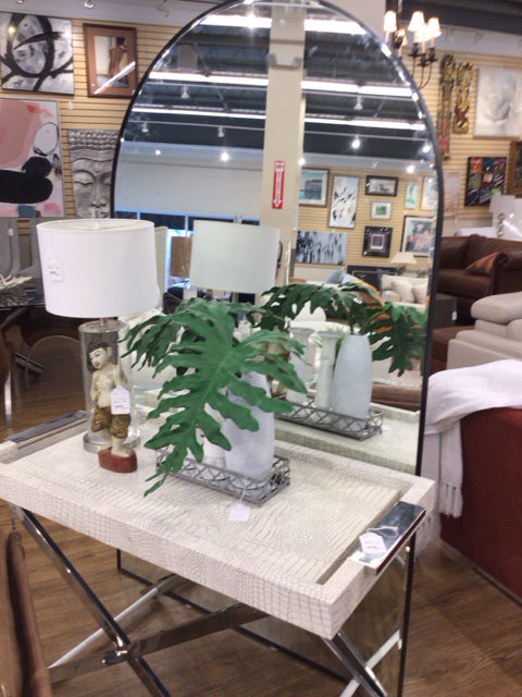 Metal Framed Arch Mirror