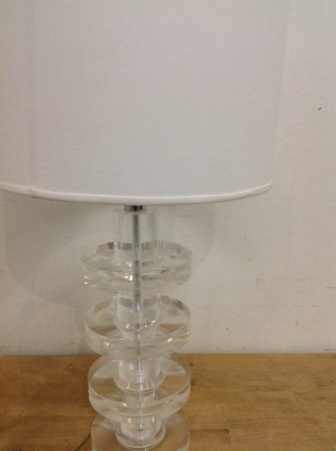 32" Lucite Stack Lamp