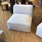 Grey 4 PC Grey Fabric Modular Low Profile Sectional
