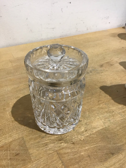4 3/4" Jam/Jelly & Lid Lismore by Waterford Crystal